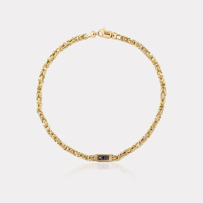 0,17 Ct. Pırlanta Altın Erkek Bileklik