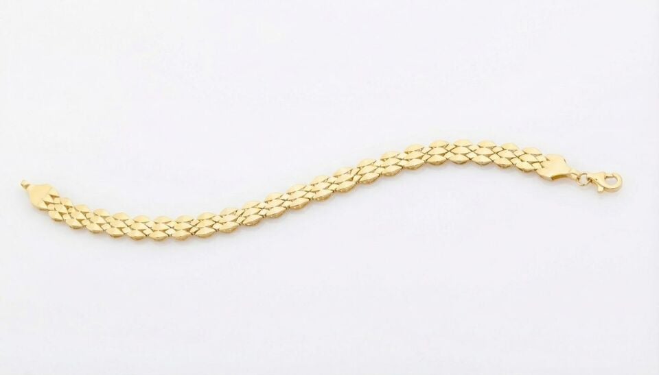 Özel Tasarım Pul Dokulu Altın Bileklik