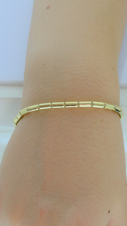 Altın İnce Sütun Bileklik