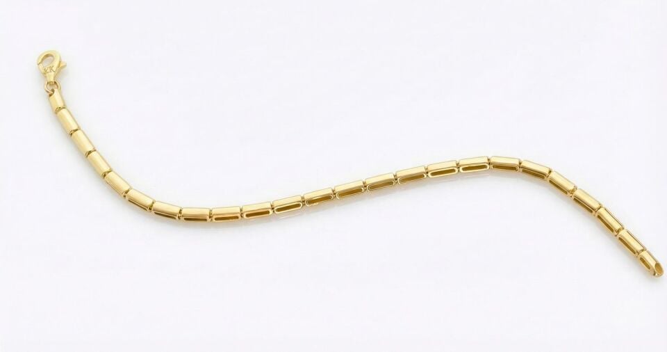 Altın İnce Sütun Bileklik