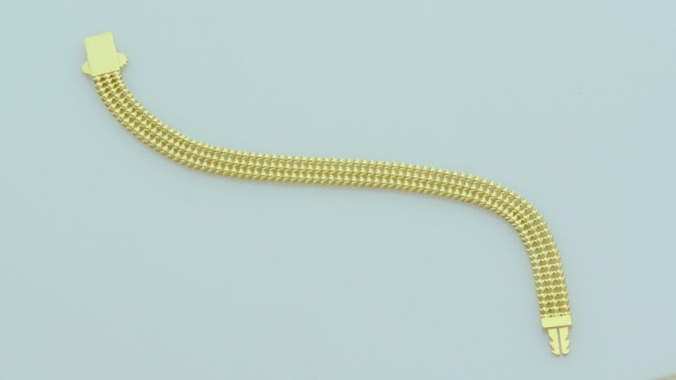 Altın İhtişam Örgü Bileklik