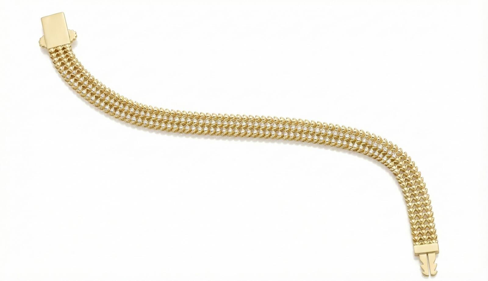 Altın İhtişam Örgü Bileklik