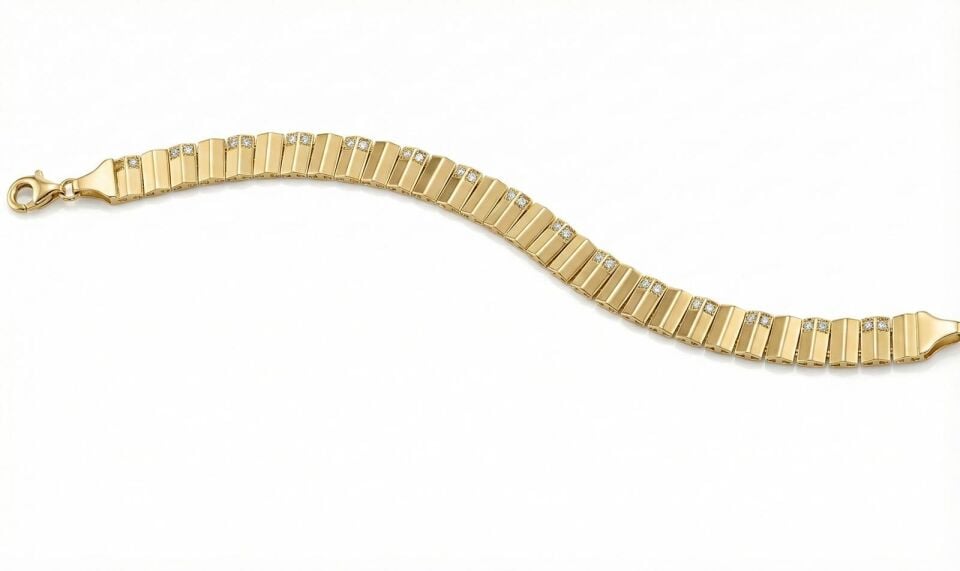 Altın Işıltı Adımları Bileklik