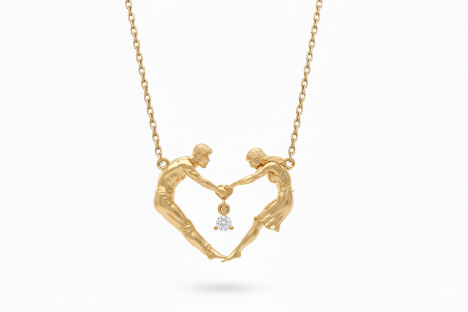 İKİ İNSAN TEK AŞK KOLYE