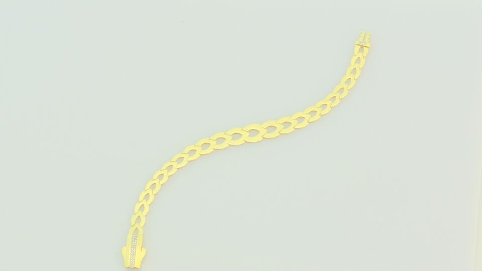 Klasik Düz Formlu Altın Bileklik