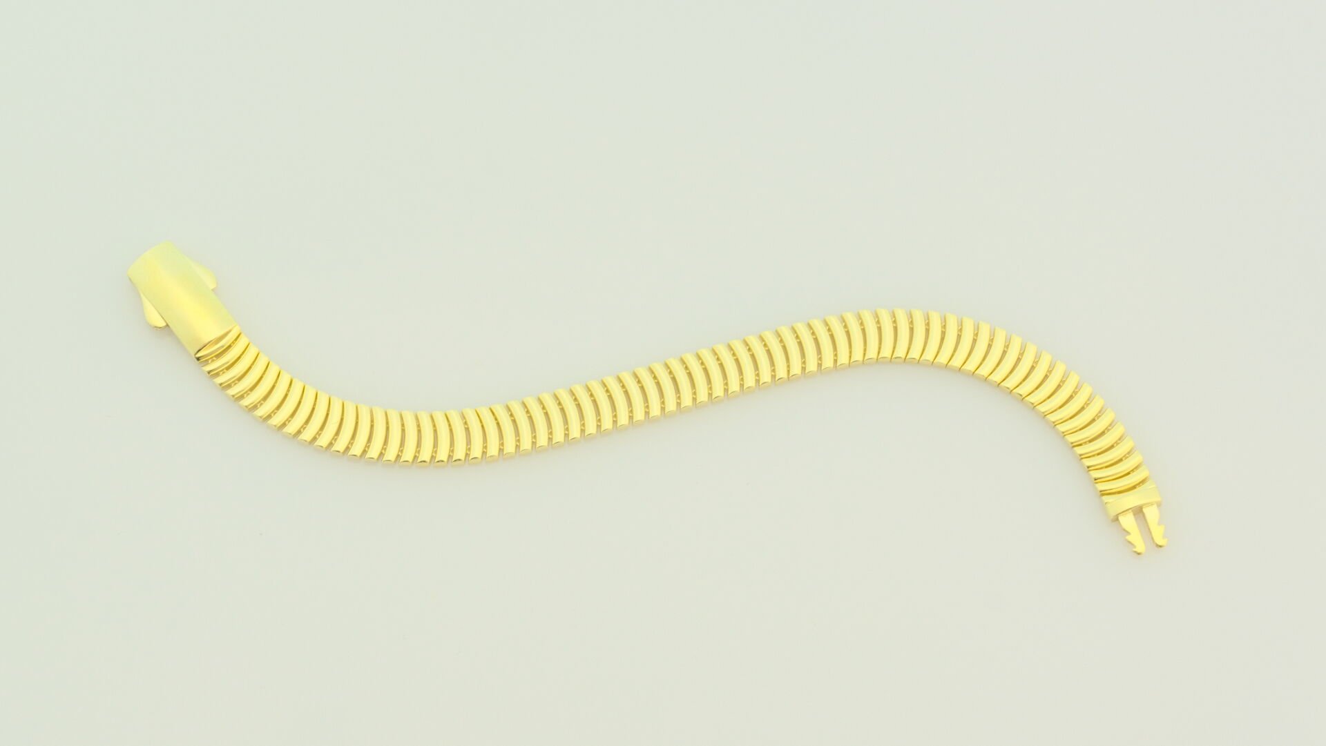 Spiral Formlu Esnek Altın Bileklik