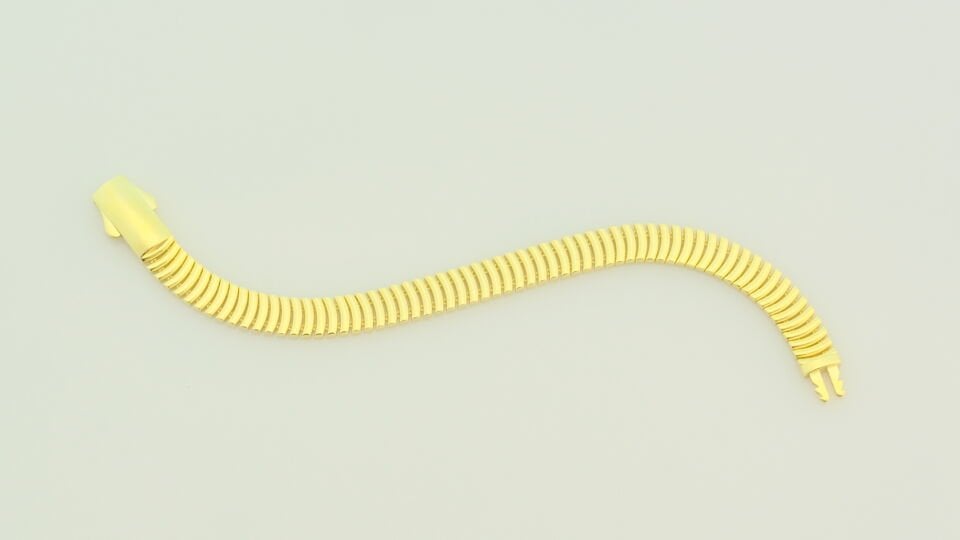 Spiral Formlu Esnek Altın Bileklik