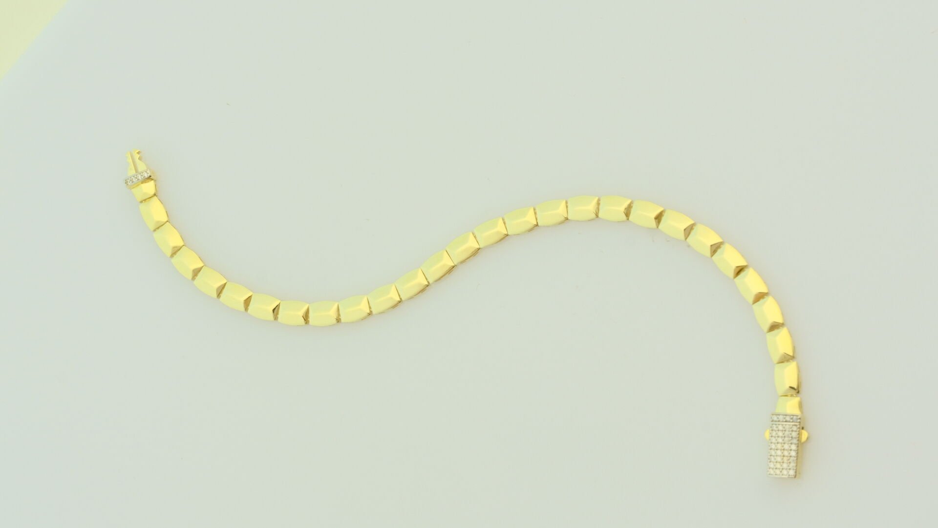 Kristal Formlu Geometrik Altın Bileklik