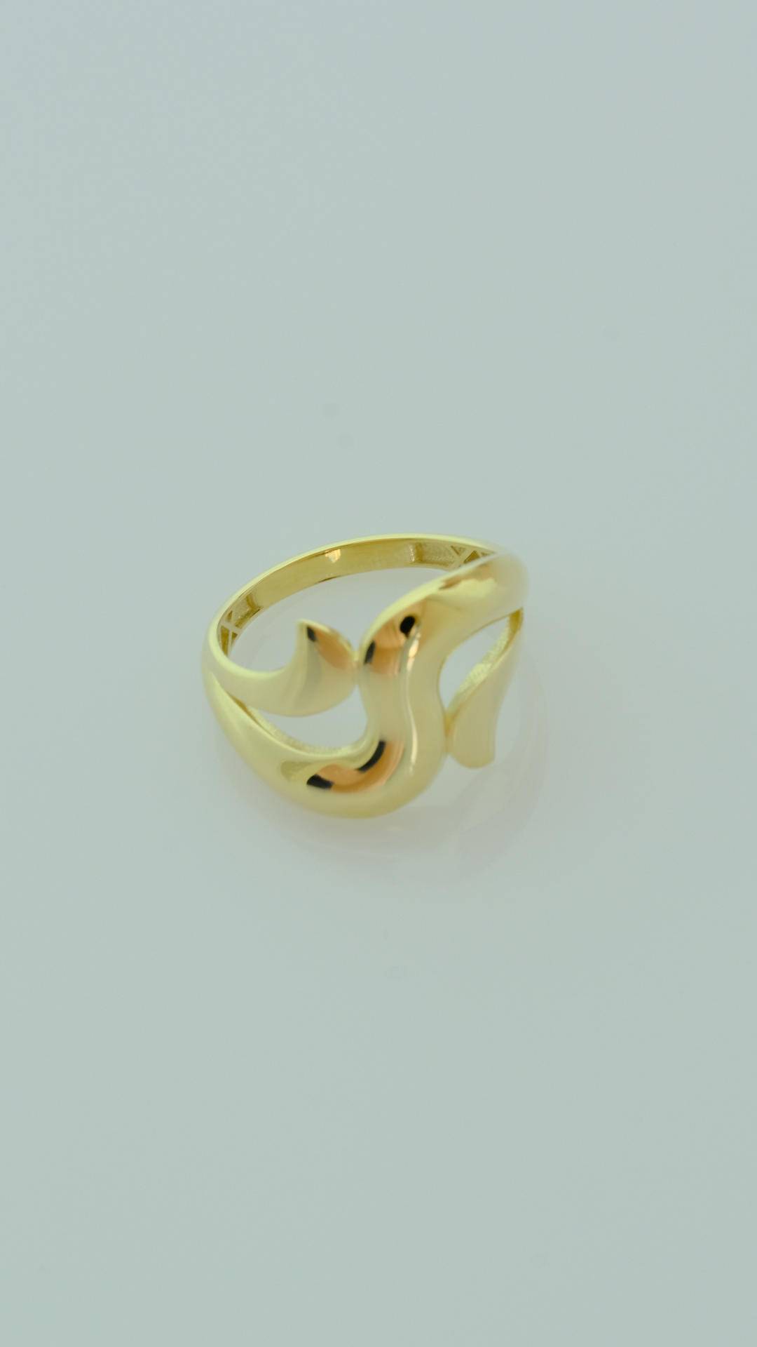 Altın Dalga Esintisi Yüzük