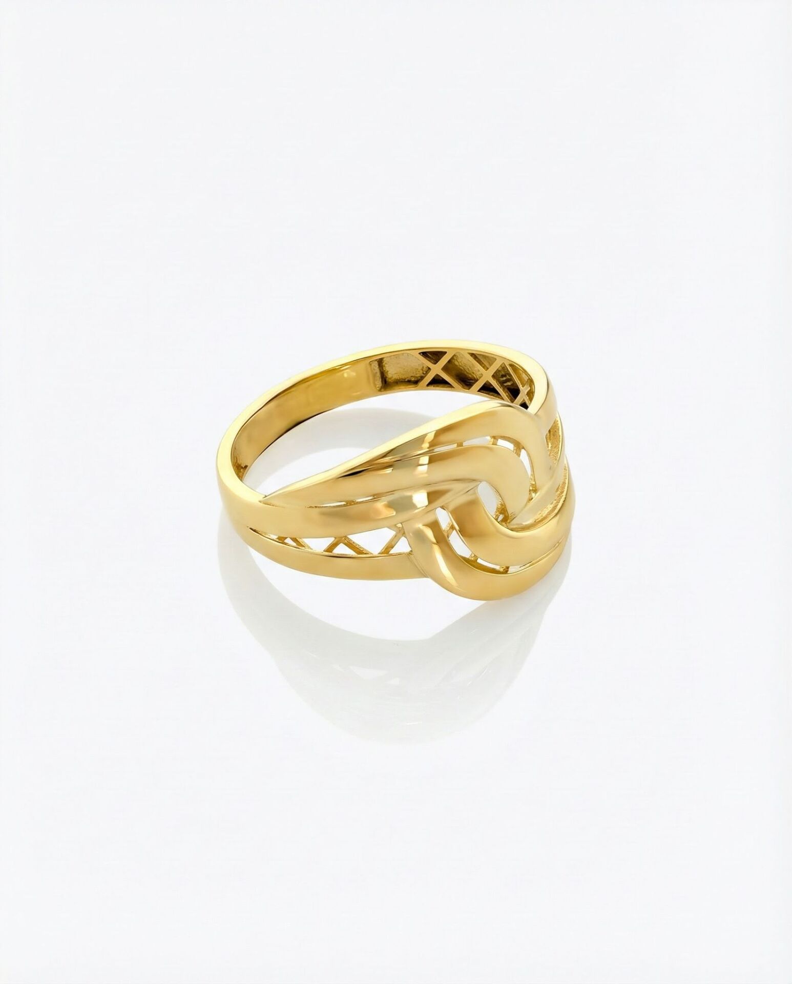 Altın Sonsuz Düğüm Yüzük