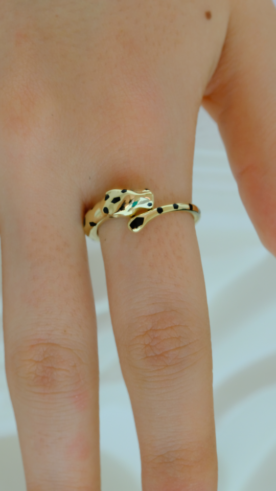 Altın Gizemli Yılan Yüzük