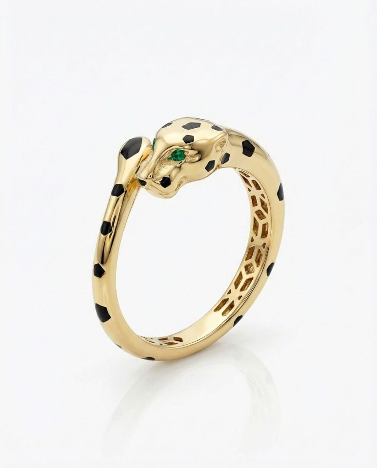 Altın Gizemli Yılan Yüzük