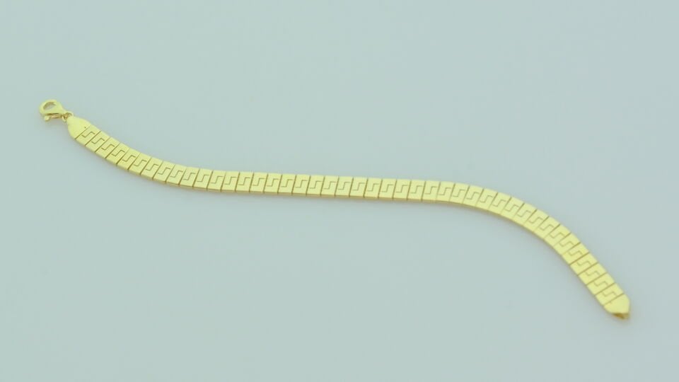 Altın Geometrik Desenli Bileklik