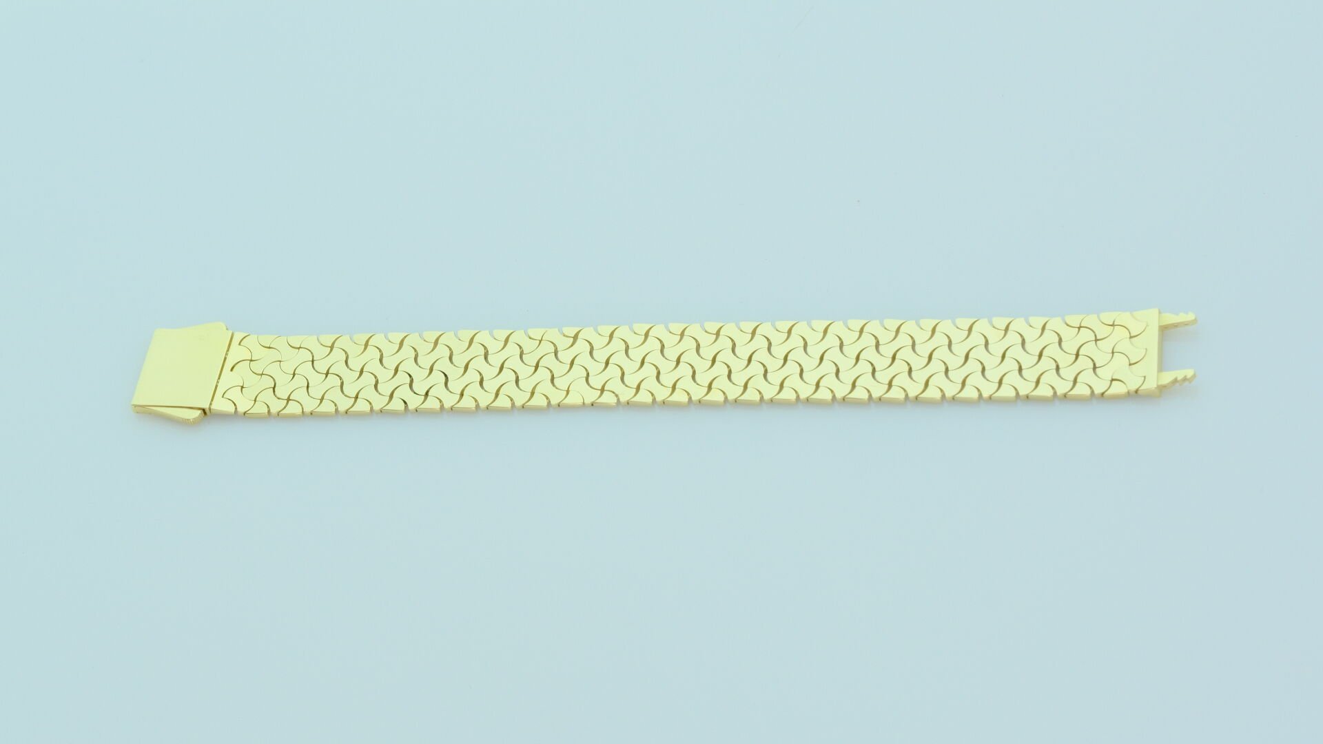 Altın Mozaik Desenli Geniş Bileklik