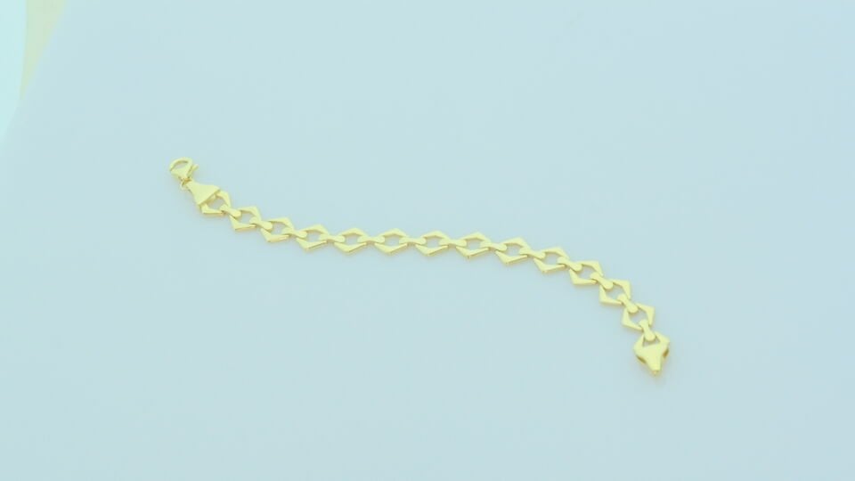 Altın Geometrik Zincir Bileklik