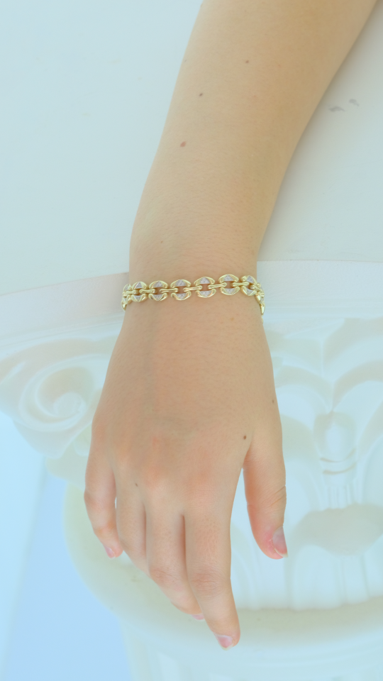 Altın Halkalı Işıltı Bileklik